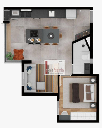 Imagem Apartamento com 2 Quartos à Venda, 44 m² em Centro - Santo André Imagem Apartamento com 2 Quartos à Venda, 44 m² em Centro - Santo André