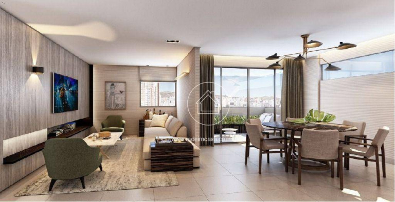 Imagem Apartamento com 4 Quartos à Venda, 133 m² em Funcionários - Belo Horizonte