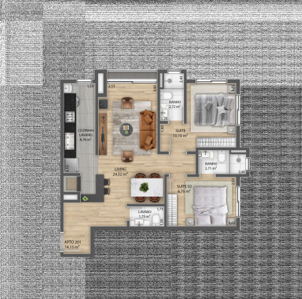Imagem Apartamento com 2 Quartos à Venda, 74 m² em Centro - Gramado Imagem Apartamento com 2 Quartos à Venda, 74 m² em Centro - Gramado