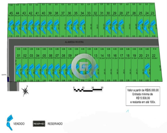 Terreno à Venda, 180 m² em Edgar Pereira - Montes Claros