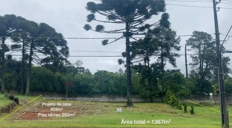 Terreno à Venda, 1.367 m² em Vila Fuck - Piraquara