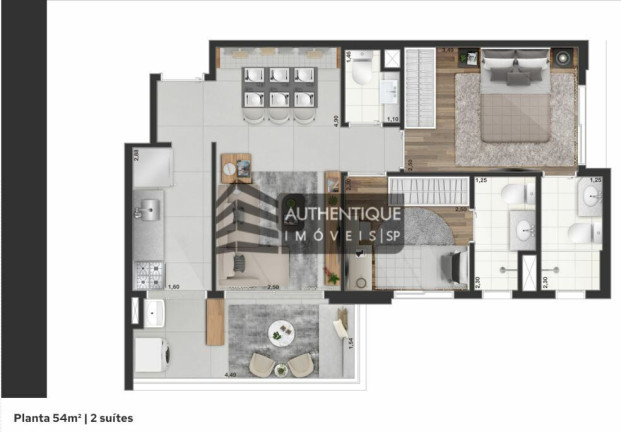 Imagem Apartamento com 2 Quartos à Venda, 52 m² em Moema - São Paulo