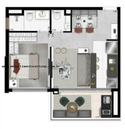 Imagem Apartamento com 1 Quarto à Venda, 46 m² em Vila Clementino - São Paulo Imagem Apartamento com 1 Quarto à Venda, 46 m² em Vila Clementino - São Paulo