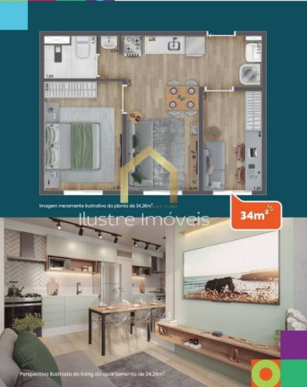 Imagem Apartamento com 2 Quartos à Venda, 34 m² em Veloso - Osasco
