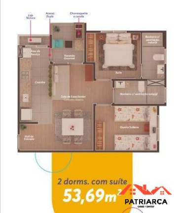 Imagem Apartamento com 2 Quartos à Venda, 51 m² em Jardim Basilicata - Sumaré