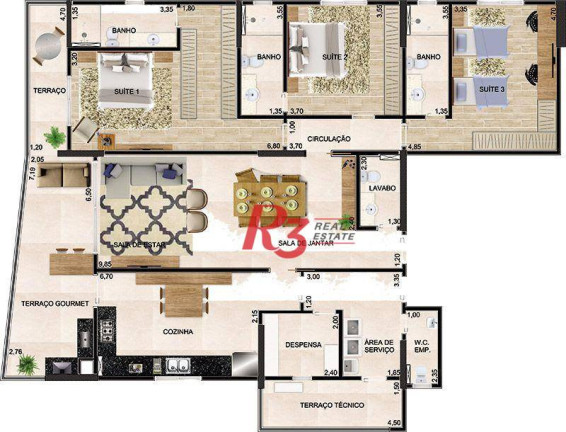 Imagem Apartamento com 3 Quartos à Venda, 185 m² em Ponta Da Praia - Santos Imagem Apartamento com 3 Quartos à Venda, 185 m² em Ponta Da Praia - Santos