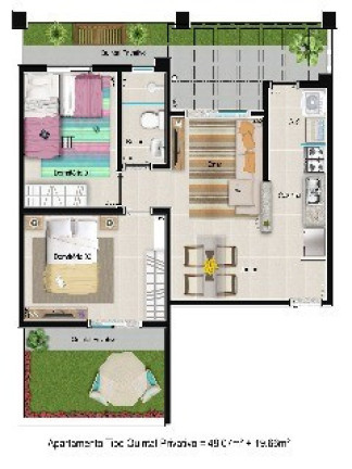 Imagem Imóvel com 2 Quartos à Venda, 68 m² em Bonfim Paulista - Sao Fernando - Ribeirão Preto