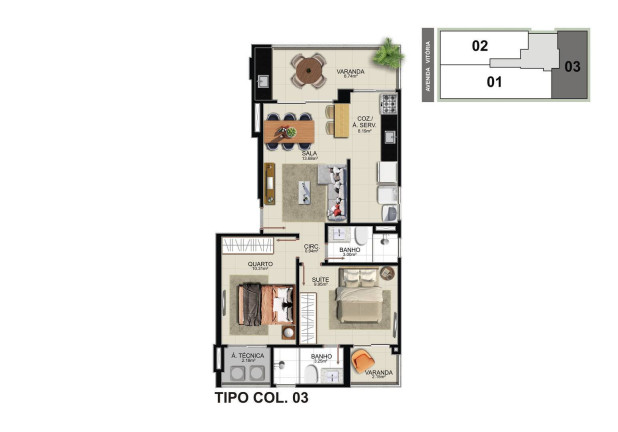 Imagem Apartamento com 2 Quartos à Venda, 71 m² em Praia Do Morro - Guarapari Imagem Apartamento com 2 Quartos à Venda, 71 m² em Praia Do Morro - Guarapari