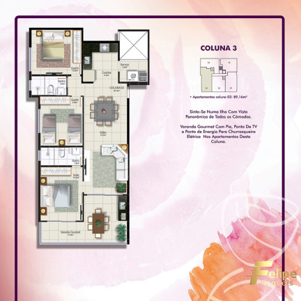 Imagem Imóvel com 3 Quartos à Venda, 89 m² em Castelhanos - Anchieta