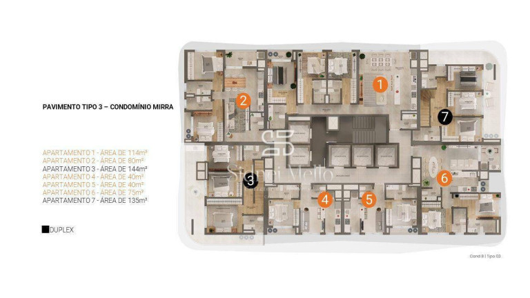 Imagem Apartamento com 3 Quartos à Venda, 114 m² em Porto Belo - Porto Belo