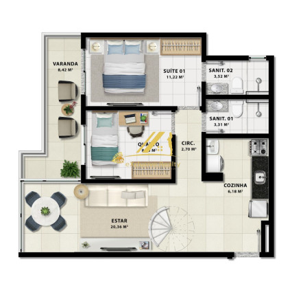 Imagem Imóvel com 2 Quartos à Venda, 60 m² em Stella Maris - Salvador Imagem Imóvel com 2 Quartos à Venda, 60 m² em Stella Maris - Salvador