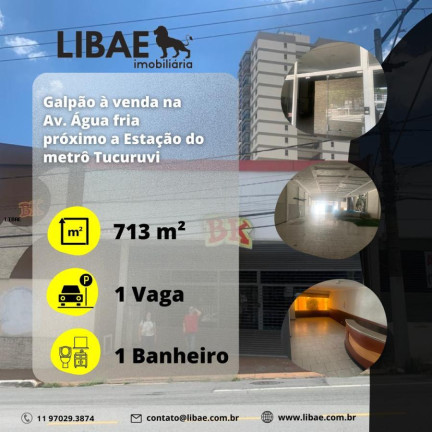 Imóvel Comercial à Venda, 713 m² em água Fria - São Paulo