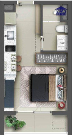 Studio com 1 Quarto à Venda, 25 m² em Perdizes - São Paulo