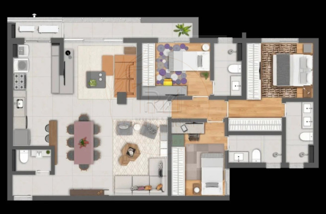Imagem Apartamento com 3 Quartos à Venda, 111 m² em Jardim Olhos Dágua Ii - Ribeirão Preto Imagem Apartamento com 3 Quartos à Venda, 111 m² em Jardim Olhos Dágua Ii - Ribeirão Preto