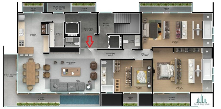 Imagem Apartamento com 3 Quartos à Venda, 272 m² em São Bento - Bento Gonçalves