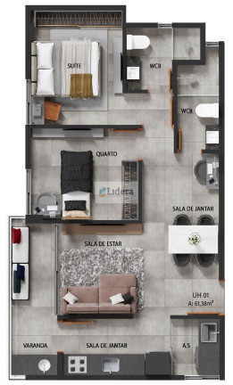Imagem Apartamento com 2 Quartos à Venda, 61 m² em Camboinha - Cabedelo