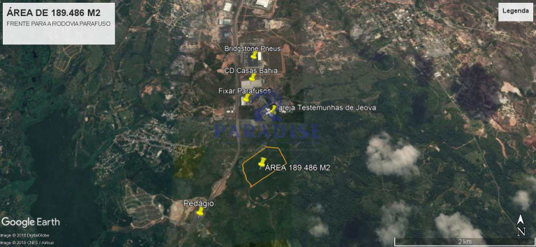 Terreno à Venda, 189.486 m² em Pólo Industrial De Camaçari - Camaçari