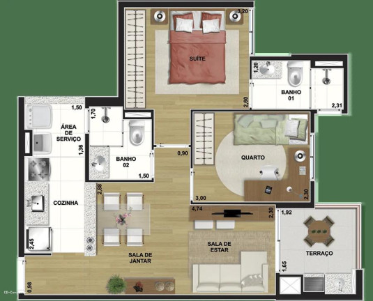 Imagem Apartamento com 2 Quartos à Venda, 53 m² em Vila Tibiriçá - Santo André Imagem Apartamento com 2 Quartos à Venda, 53 m² em Vila Tibiriçá - Santo André