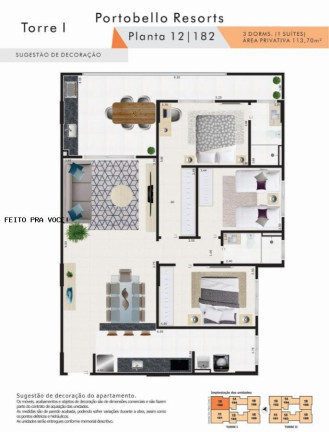 Imagem Imóvel com 3 Quartos à Venda, 113 m² em Centro