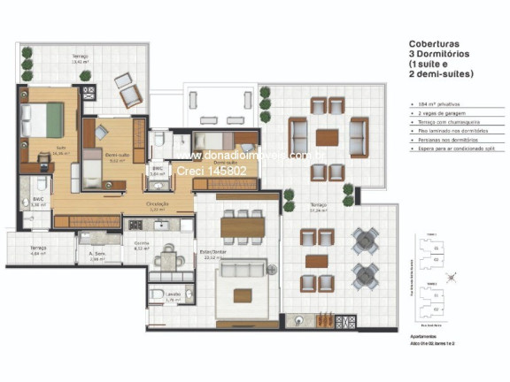 Imagem Apartamento com 3 Quartos à Venda, 93 m² em Jardim Atlântico - Florianópolis