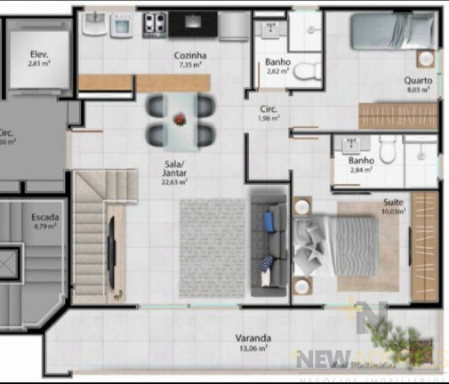 Imagem Apartamento com 3 Quartos à Venda, 153 m² em Jardim Camburi - Vitória