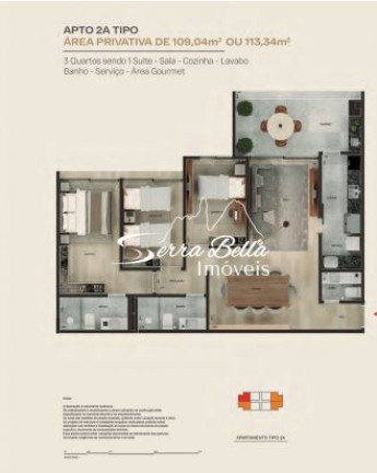 Imagem Apartamento com 2 Quartos à Venda, 83 m² em Itaipava - Petrópolis