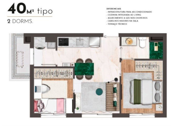 Imagem Apartamento com 2 Quartos à Venda, 40 m² em Chácara Klabin - São Paulo Imagem Apartamento com 2 Quartos à Venda, 40 m² em Chácara Klabin - São Paulo