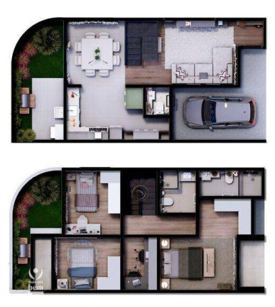 Imagem Sobrado com 3 Quartos à Venda, 124 m² em Guaíra - Curitiba Imagem Sobrado com 3 Quartos à Venda, 124 m² em Guaíra - Curitiba