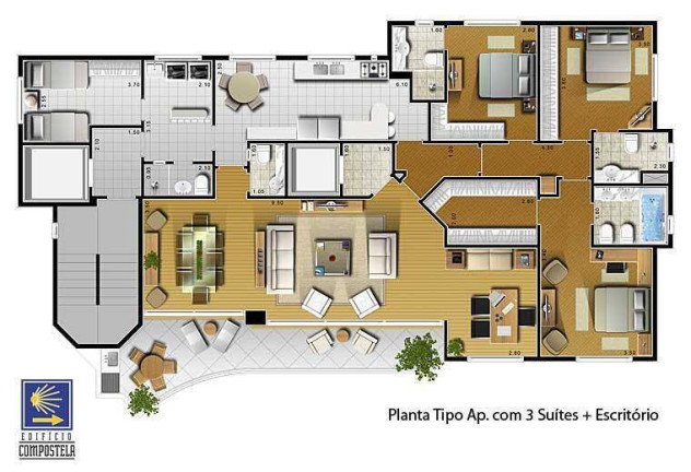 Imagem Apartamento com 3 Quartos à Venda, 189 m² em Santo Amaro - São Paulo Imagem Apartamento com 3 Quartos à Venda, 189 m² em Santo Amaro - São Paulo