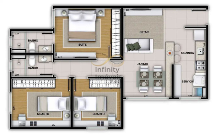 Apartamento com 3 Quartos à Venda, 48 m² em Serra - Belo Horizonte