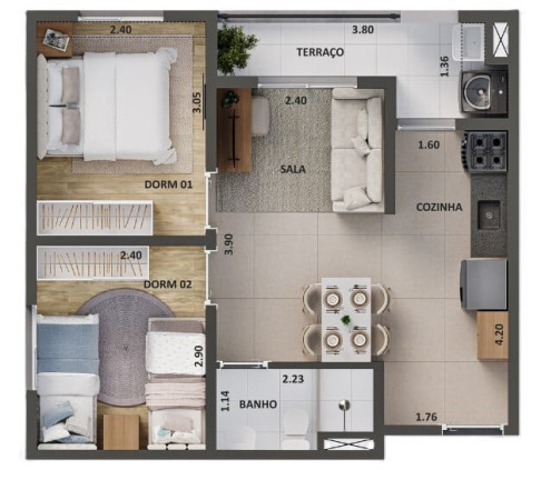 Imagem Apartamento com 2 Quartos à Venda, 42 m² em Chácara Santo Antônio (zona Sul) - São Paulo Imagem Apartamento com 2 Quartos à Venda, 42 m² em Chácara Santo Antônio (zona Sul) - São Paulo