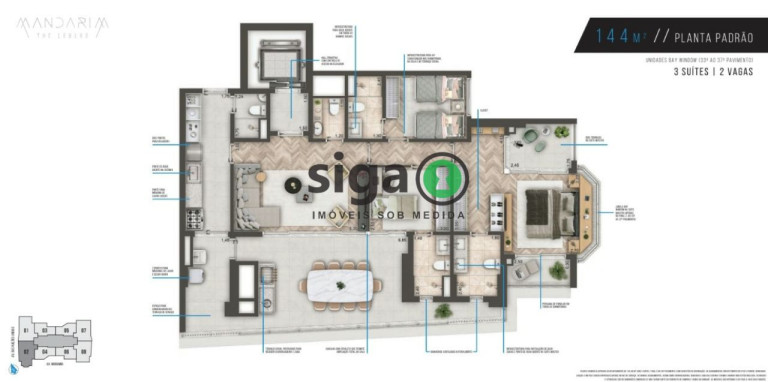 Imagem Apartamento com 3 Quartos à Venda, 144 m² em Brooklin - São Paulo