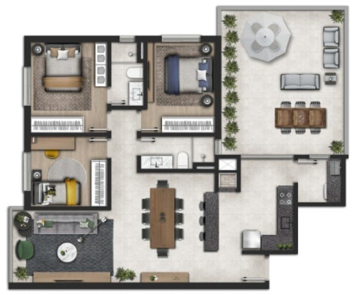 Imagem Apartamento com 3 Quartos à Venda, 90 m² em Petrópolis - Porto Alegre Imagem Apartamento com 3 Quartos à Venda, 90 m² em Petrópolis - Porto Alegre