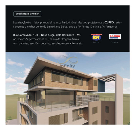 Imagem Apartamento com 2 Quartos à Venda, 62 m² em Nova Suíssa - Belo Horizonte