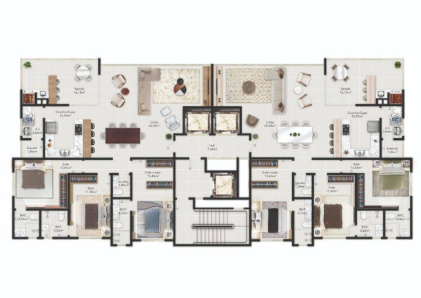 Imagem Apartamento com 3 Quartos à Venda, 143 m² em Meia Praia - Itapema Imagem Apartamento com 3 Quartos à Venda, 143 m² em Meia Praia - Itapema