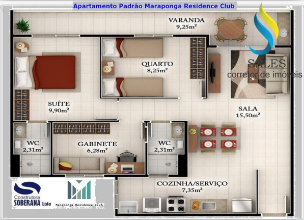 Imagem Apartamento com 3 Quartos à Venda, 73 m² em Jardim Cearense - Fortaleza Imagem Apartamento com 3 Quartos à Venda, 73 m² em Jardim Cearense - Fortaleza