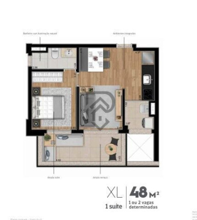 Imagem Apartamento com 1 Quarto à Venda, 48 m² em Pinheiros - São Paulo
