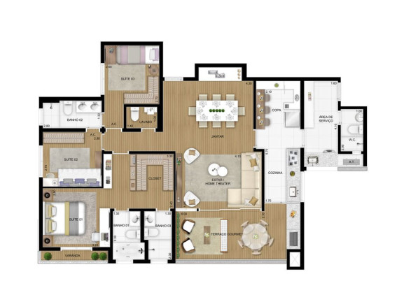 Imagem Apartamento com 4 Quartos à Venda, 128 m² em Morumbi - São Paulo Imagem Apartamento com 4 Quartos à Venda, 128 m² em Morumbi - São Paulo