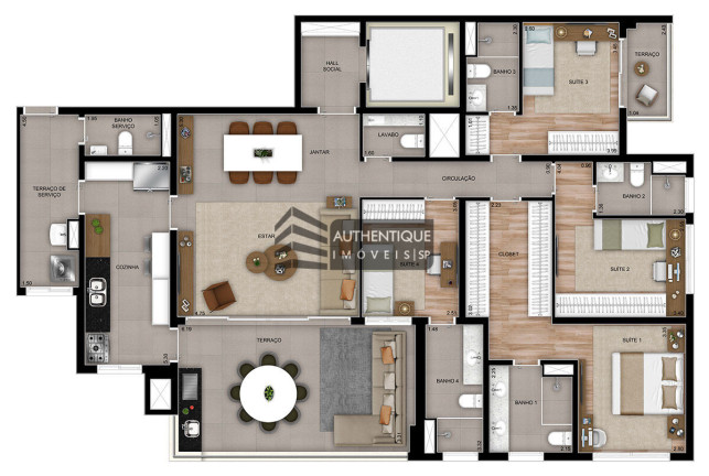 Imagem Apartamento com 4 Quartos à Venda, 227 m² em Vila Boa Vista - Santo André Imagem Apartamento com 4 Quartos à Venda, 227 m² em Vila Boa Vista - Santo André