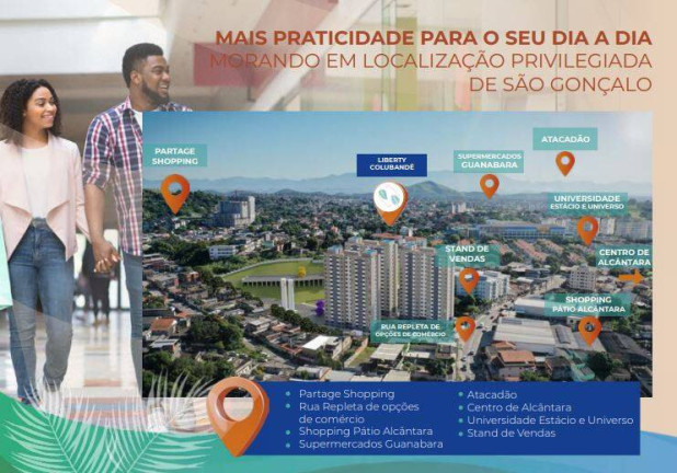Imagem Apartamento com 2 Quartos à Venda, 46 m² em Mutondo - São Gonçalo Imagem Apartamento com 2 Quartos à Venda, 46 m² em Mutondo - São Gonçalo