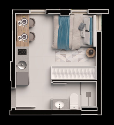 Imagem Apartamento com 1 Quarto à Venda, 14 m² em Guabirotuba - Curitiba Imagem Apartamento com 1 Quarto à Venda, 14 m² em Guabirotuba - Curitiba