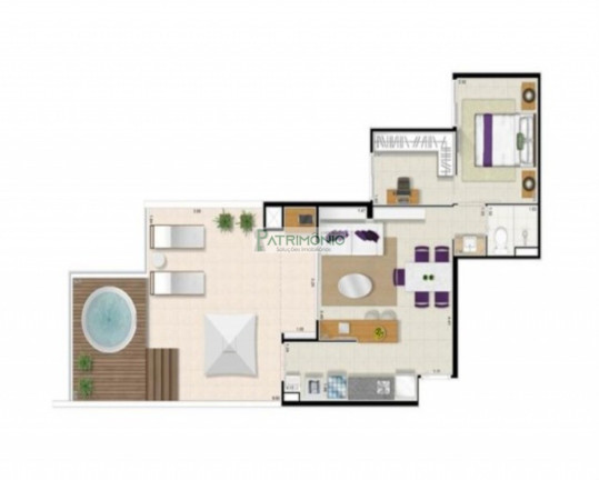 Imagem Imóvel com 1 Quarto à Venda, 39 m² em Connect Urban - Campinas