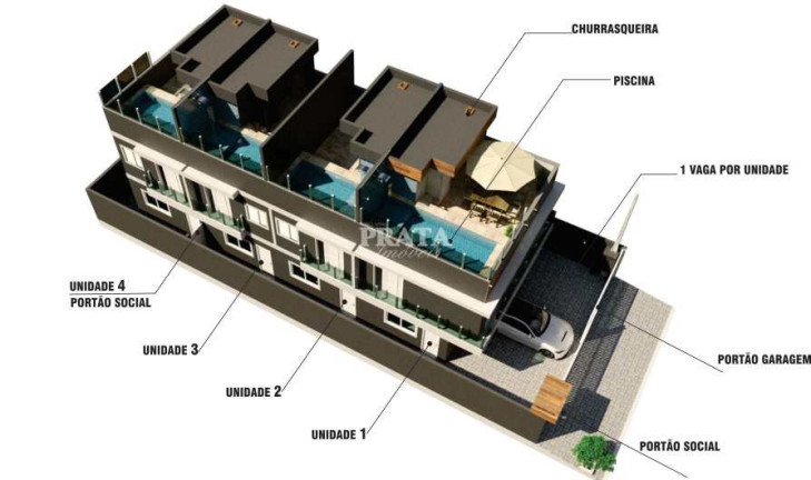 Casa com 3 Quartos à Venda, 100 m² em Japuí - São Vicente