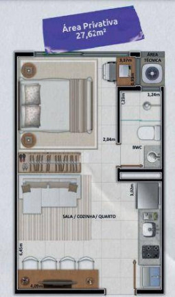 Imagem Studio com 1 Quarto à Venda,  em Jóquei - Teresina