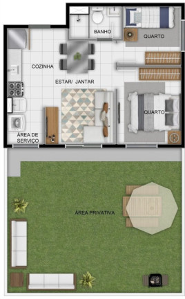 Imagem Imóvel com 1 Quarto à Venda, 35 m² em Del Castilho - Rio De Janeiro
