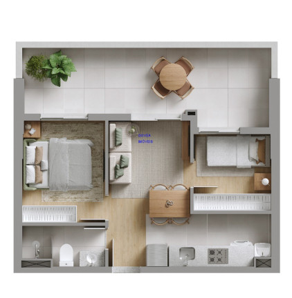 Imagem Apartamento com 2 Quartos à Venda, 27 m² em Novo Mundo - Curitiba