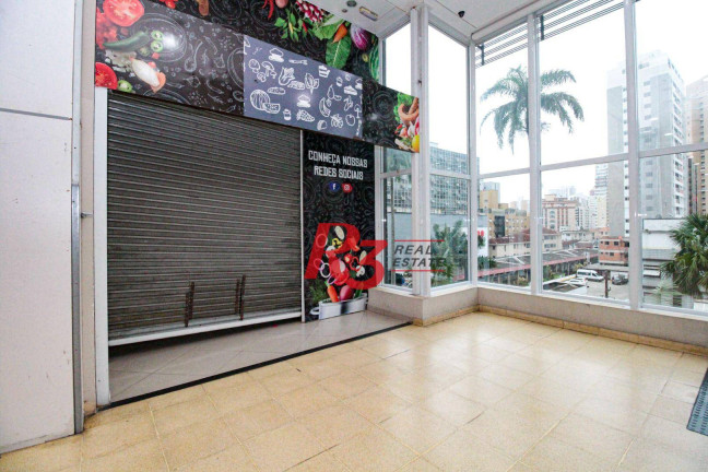 Loja para Alugar, 29 m² em Gonzaga - Santos