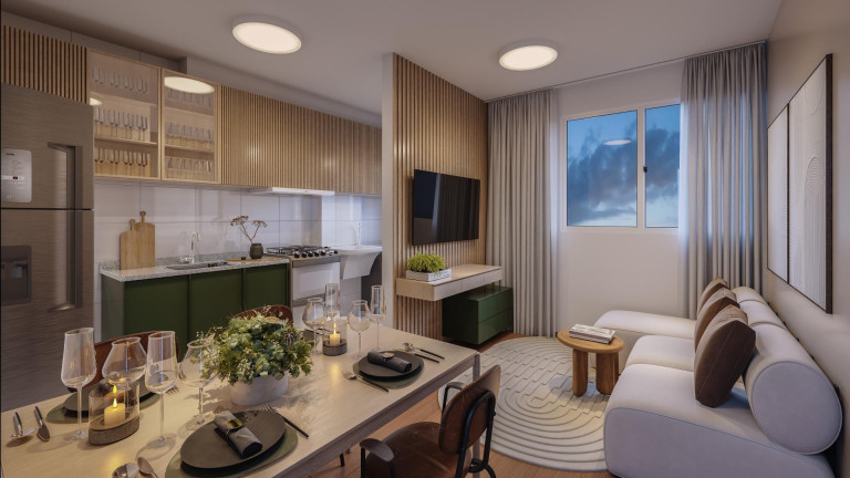 Apartamento com 2 Quartos à Venda, 36 m² em Pinheirinho - Curitiba