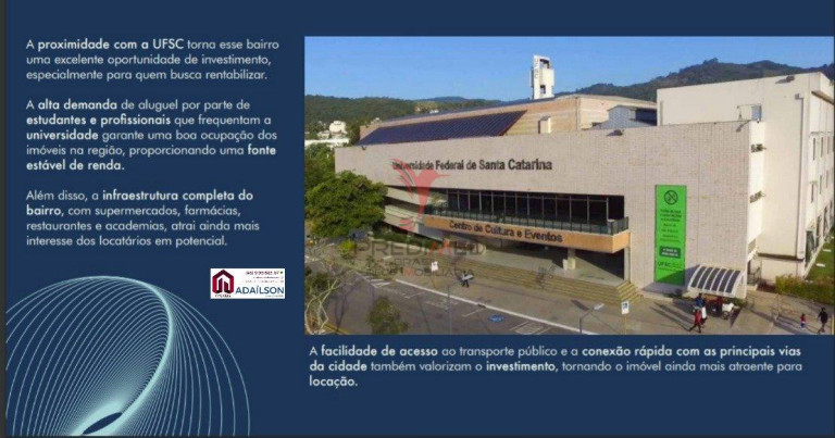 Imagem Imóvel com 1 Quarto à Venda, 23 m² em Trindade - Florianópolis