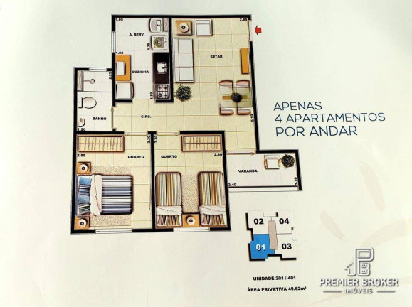 Imagem Apartamento com 2 Quartos à Venda, 50 m² em Pimenteiras - Teresópolis